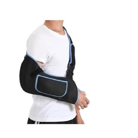 Generic Arm Sling Shoulder Immobilizer - Rotator Cuff Support Brace - Comfortable Sling for Shoulder Injury,Left and Right Arm,Men and Women,for Broken,Dislocated,Fracture,Strain (Black, One size)