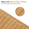 WOWLIVE Double Laundry Hamper with Lid, Handwoven Rolling Laundry Basket