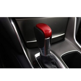 Ramecar Gear Shift Knob Shifter Trim for Honda Accord 10th 2018 2019 2020 2021 2022, ABS Red 1pc