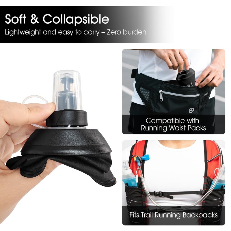 GYGYL Soft Thermos Flask 150ml TPU Foldable Soft Hydration Backpack