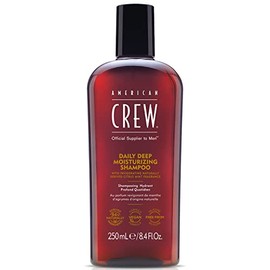 Shampoo for Men by American Crew, Daily Deep Moisturizer, Naturally Derived, Vegan Formula, Citrus Mint Fragrance, 8.45 Fl Oz