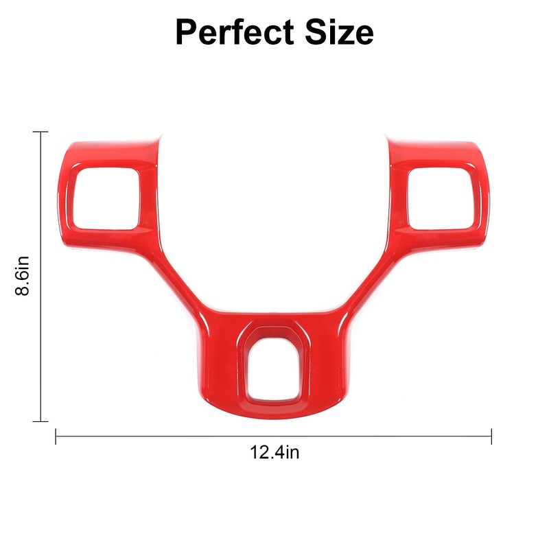 CheroCar for Dodge RAM Steering Wheel Cover Trim Interior Decoration