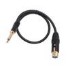 XLR Female to 6.35mm Mono Male Cable Gold Plated Connector