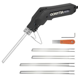 Gonytia Hot Knife Foam Cutter, Innovative Pro Styrofoam Cutting Tool Kit with Foldable Safety Stand, Electric 200W Hot Knife with 4 Blades for PP, EPS, XPS, EVA, EPE, PU, KT Board, Sponge (KD-5)