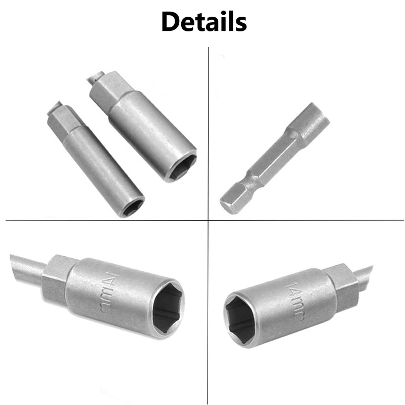 8mm Screwdriver Nut Driver Bit, Metric Hex Wrench Socket Bit,