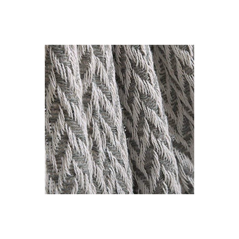 Amrapur Overseas | Monaco 100% Cotton Throw Blanket (Gray) 2