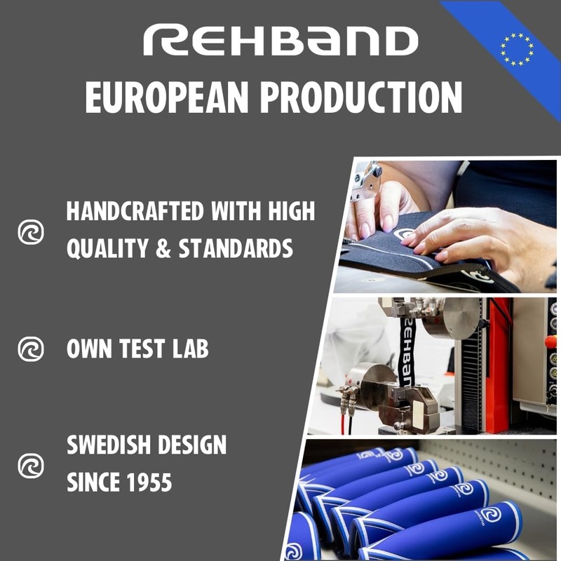 Rehband Neoprene Calf Support, Compression Bandage for Calf and Shin,