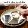 2 Pcs Stainless Steel Espresso Cups with Handle, V-Shaped Double