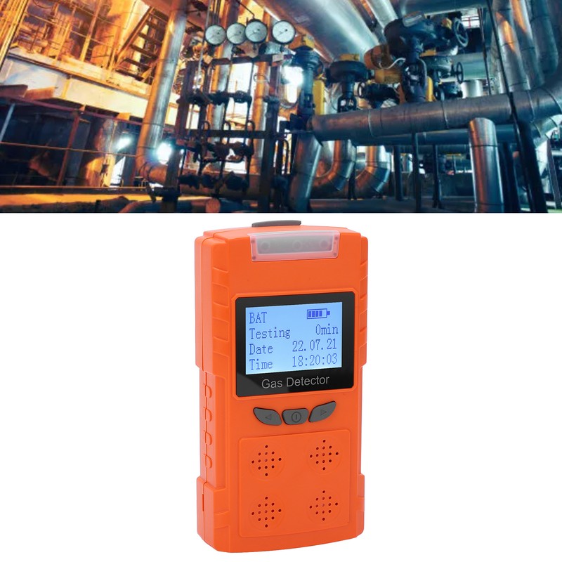 Gas Detector Multifunctional ABS Housing Dustproof IP65 Gas Monitor Meter