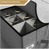 Sorbus Stemware Storage Cases Hard Shell, Wine Glass Storage Box