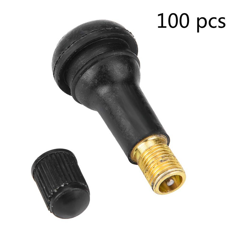 Gorgeri Pack of 100 Car Motorcycle Universal Replacement Snap-in Tyre