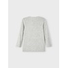 NAME IT Girl's Long Fit Cardigan, grey melange