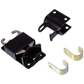 SpeeCo Two Way Lockable Gate Latch for Metal Gates with 1-1/4" to 1-1/2" Diameter, Black, Part Number S16100700