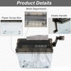 Manual Shredder, A6 Hand Crank Portable Mini Paper Cutting Tool