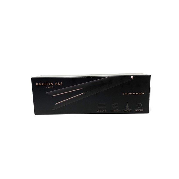 Kristin Ess 3-in-One Flat Iron Heat Styling Tool 1 ¼” (Black)