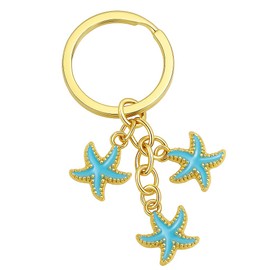 Starfish Keychain – Stylish Bag Charms, Cute Key Chain for Handbags, Car Key Chains for Women, Cute Keychains Gift for women man