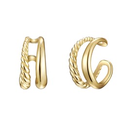 Glanzstücke München Women's Ear Cuff 925 Sterling Silver, Silver