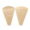 Crepe Triangle Bags Brown Plain Perforated (100)