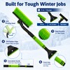 3-in-1 Extendable Snow Brush for Cars – 50-Inch Rotating Ice