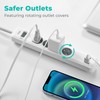 KMC 4-Outlet Surge Protector Power Strip, 1 USB-A & 1