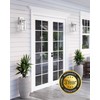 VIANIS 2 Pack White Dusk to Dawn Outdoor Wall Lantern,