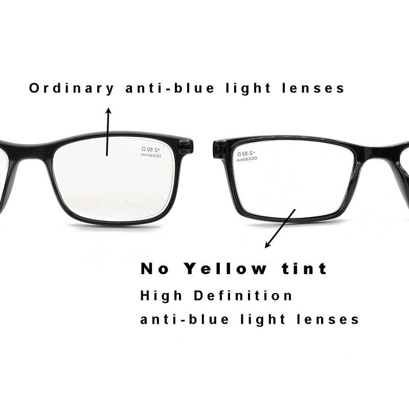 Mcoorn Lesebrille Anti Blaulicht Computer für Damen Herren, Lesehilfe Unkaputtbar