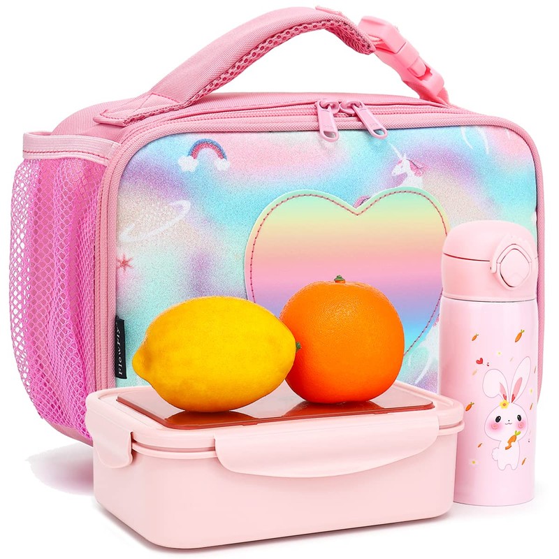 FlowFly Kids Lunch box Insulated Soft Bag Mini Cooler Back