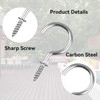 100 Pcs Small Hooks, Small Screw-in Hooks, Mini Metal Ceiling