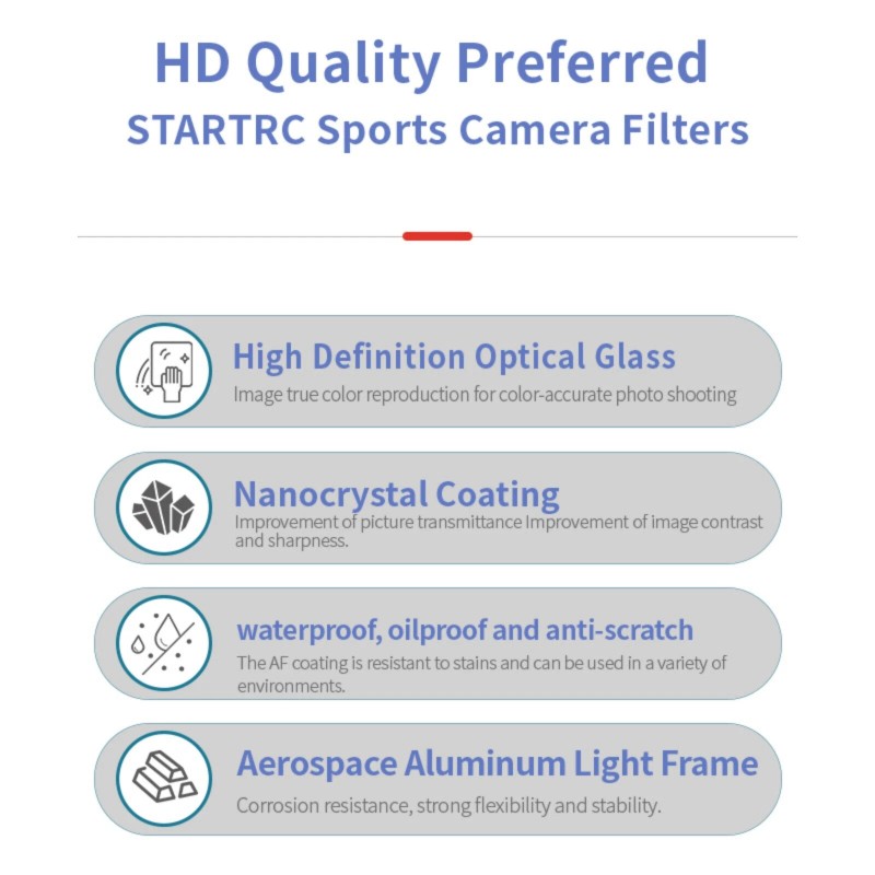 STARTRC Lens Filter Set for DJI Mavic 4 Pro ND8