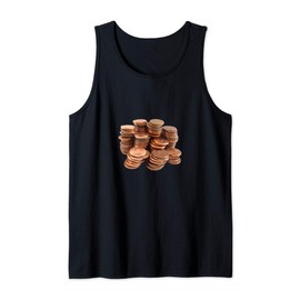 A Bunch of One Cent Copper Coin Pennies design Tank Top