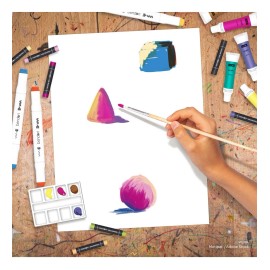 Bendon Deluxe Wooden Art case Including 2 Art Pad , 150 Pieces