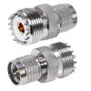 2PCS Mini UHF Male to UHF Female Coax Connector, Mini