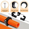 Aemygo 120 PCS 1", 1/2", 3/4" Half Clamps J-Hook with