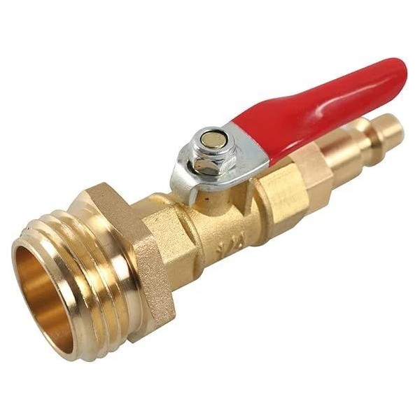 Unbranded RV Winterizing Blowout Adapter with Shut Off Valve for