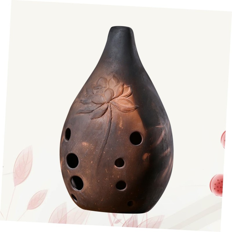 Levemolo Xun 10 Holes Ceramic Ocarina Unique Ancient Chinese Instrument