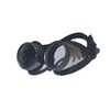 Steampunk Metal Goggles - Clear Glass Lens with Aluminum Metal