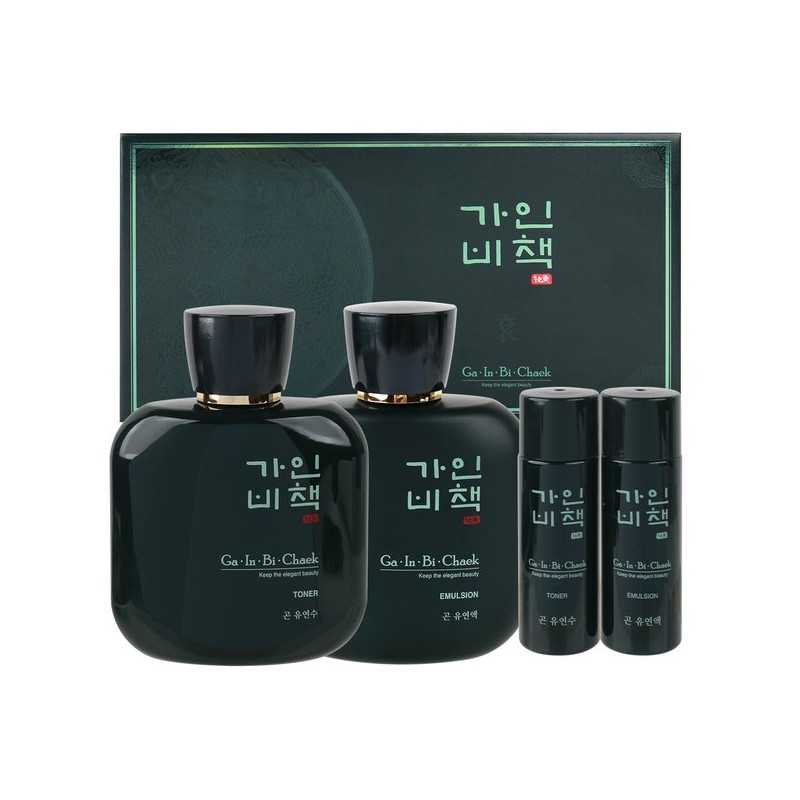 Gainbicheck 가인비책 곤 남성 2종 세트 /수삼배양근 엑소좀 남성한방 화장품