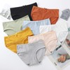 Emptio Women's Full Back Cotton Shorts Panties Black White Multicolor
