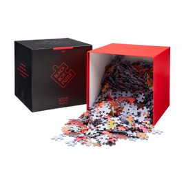 Black Box Puzzle 1000 Pieces, Blackbox Puzzle with Surprise Motif without Template, Impossible Puzzle Heavy for Adults and Children from 14 Years, Puzzle Box Art Edition 2021
