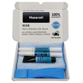 Genuine Colors Paint Pen Nero Ribli Silk Black 815B for Maserati Quattroport Ghibli Gran Turismo Levante