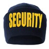 First Class Embroidered Security Beanies (Navy with Gold ID)