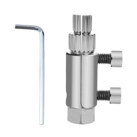 Pcmursal Broken Threaded Pipe Extractor Tool, Broken Pipe Extractor Tool, Stripped Screws and Damaged Bolts (Silver)