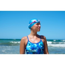 Zoggs Panorama Swimming Goggles Adults, Men and Women - UV Protection, Anti-Fog, Comfortable, Leak-proof Fit, Quick Adjustable Headband, 180° All-Round View, Clear Lens/Clear/Purple