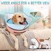 Supet Raised Inflatable Dog Cone Collar to Stop Licking, Soft