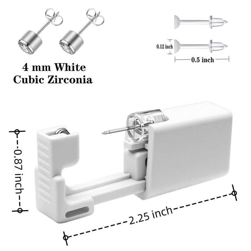 Disposable Ears Piercing Guns, Easy Self Piercing Kit with Stainless