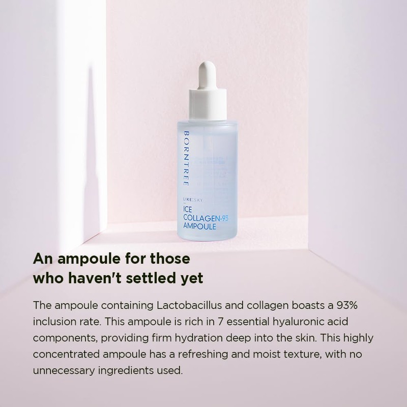BORNTREE Like Sky Ice Collagen 93 Ampoule 1.69 fl oz/Marine