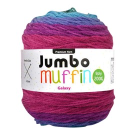 Yatsal Premium 8-Ply Jumbo Muffin Knitting Yarn 200 g, Galaxy