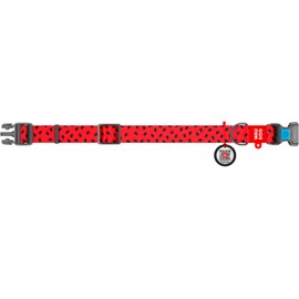 Nylon Dog Collar - Adjustable Dog Collar for Large Dogs, Small & Medium Dogs - Breakaway Puppy Collars for Large Breed Dogs - Boy & Girl Dog Collars with Durable Plastic Buckle and QR Dog Tag