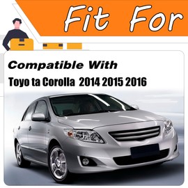 LEVANLIGHT Fog Lights Assembly Compatible For Toyo ta Corolla 2014 2015 2016 Front Bumper Fog Light Driving Lamps w/Switch/Bulb (Yellow Lens)