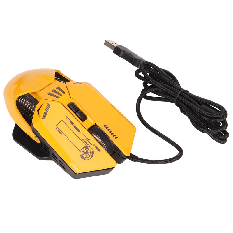 Wired Mouse Ergonomic RGB Backlit Adjustable DPI 7 Programmable Keys